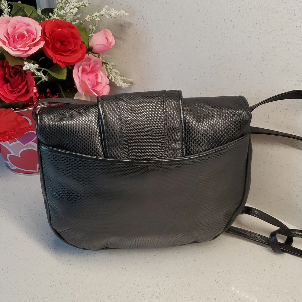 USA🇺🇲 SHARIF Elegant Black Leather Crossbody Bag